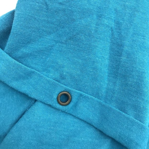 Just My Size Womens Blue V-Neck Short Sleeve T-Shirt 2X 18W/20W - Picture 4 of 6